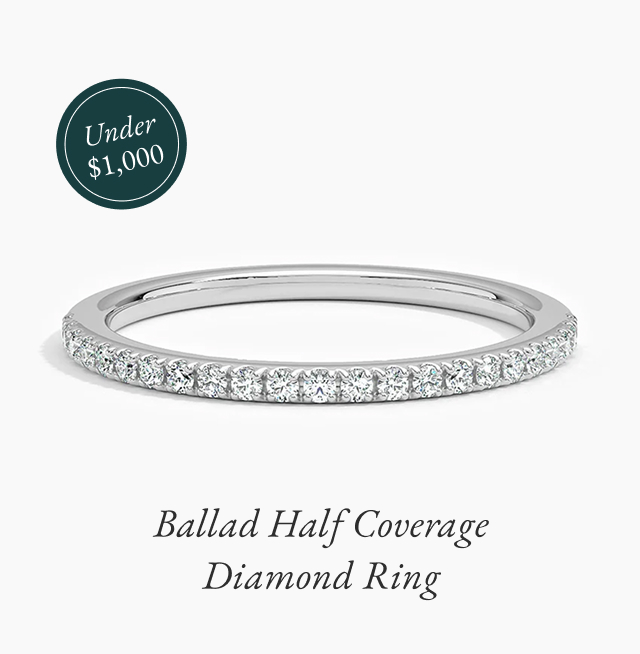 Ballad Half Coverage Diamond Ring