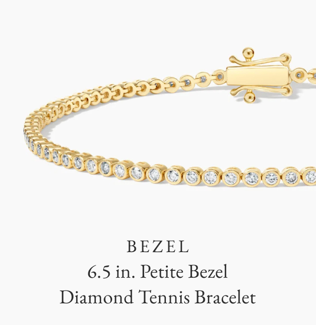 6.5 in. Petite Bezel Diamond Tennis Bracelet