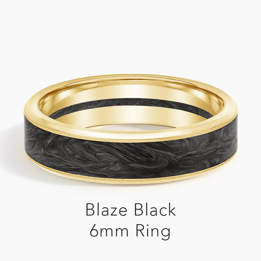 Blaze Black 6mm Ring