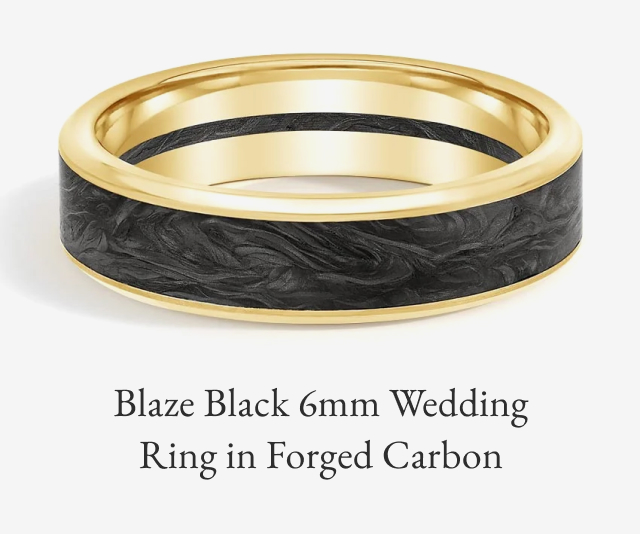 Blaze Black 6mm Ring