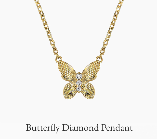 Butterfly Diamond Pendant