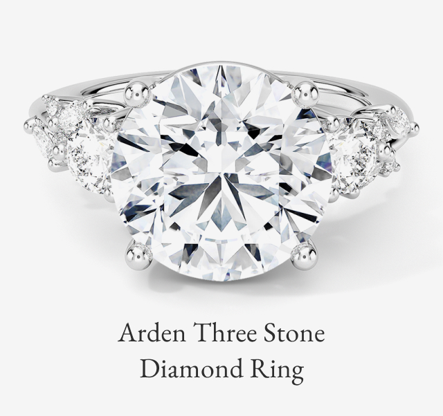 Arden Three Stone Diamond Ring