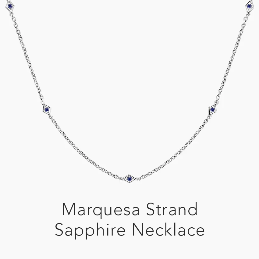 Marquesa Strand Sapphire Necklace