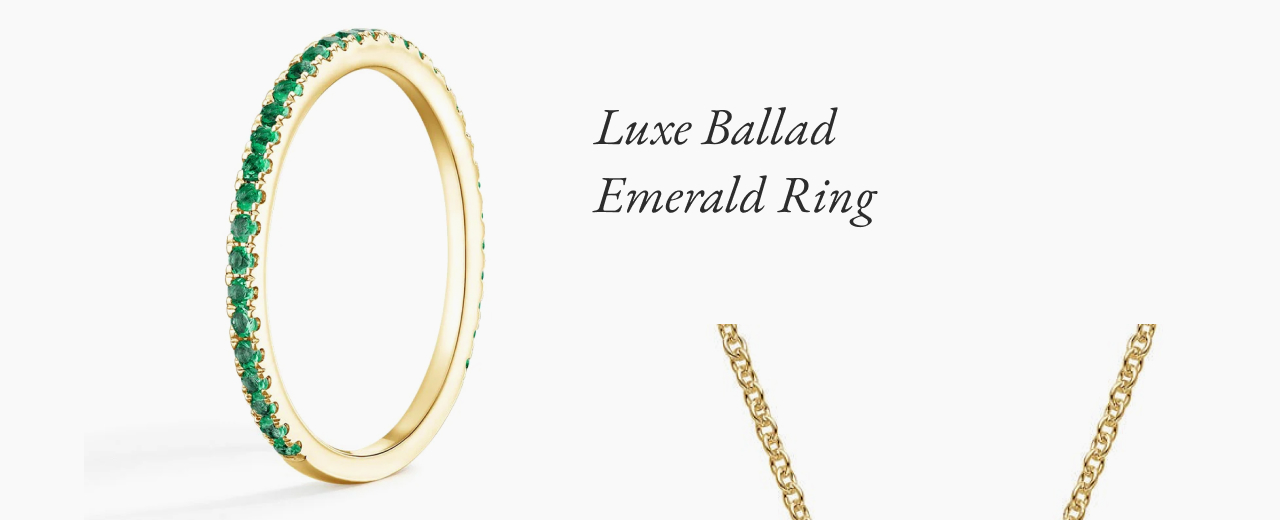 Luxe Ballad Emerald Ring