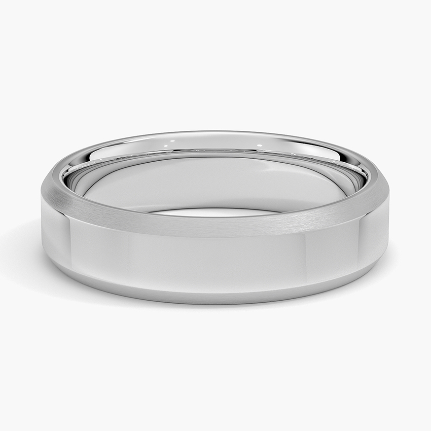 Brushed Edge Bevel 5.5mm Ring