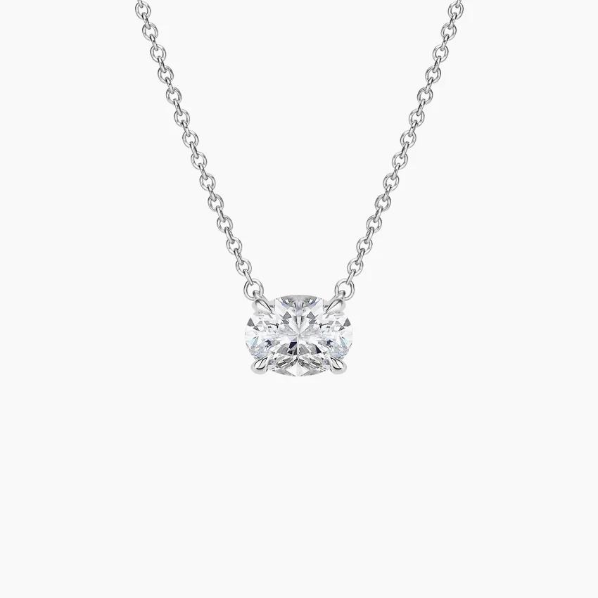 Horizontal Diamond Pendant