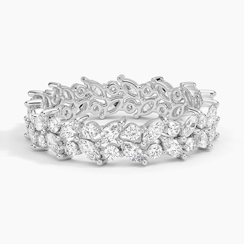 Jardiniere Lab Diamond Eternity Ring