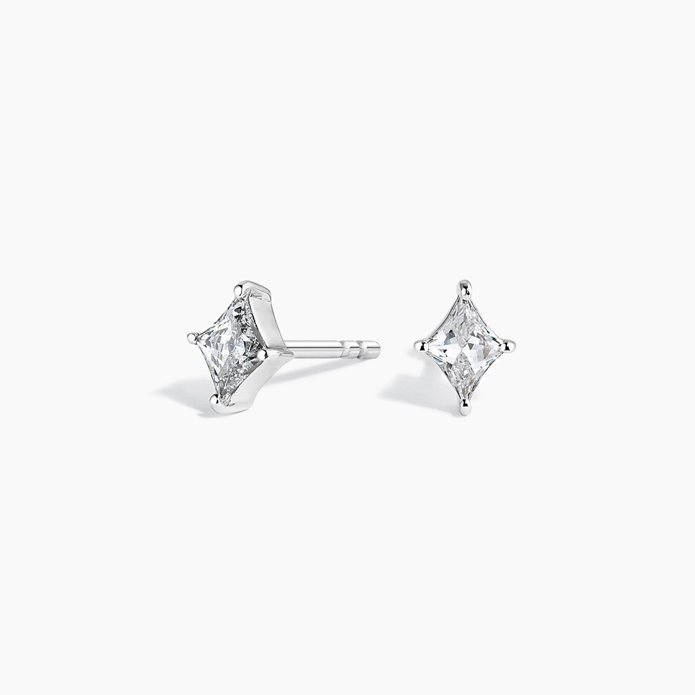 Lotus Lab Diamond Stud Earrings