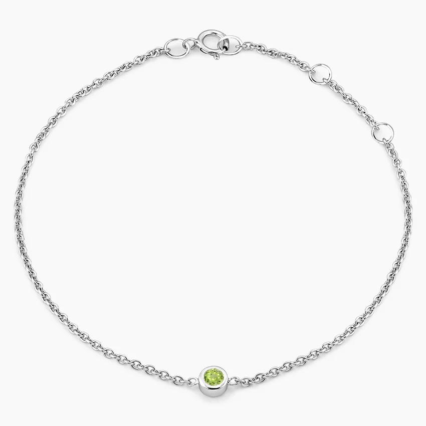 Peridot Bezel Bracelet