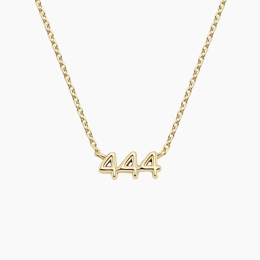 Script Number Pendant