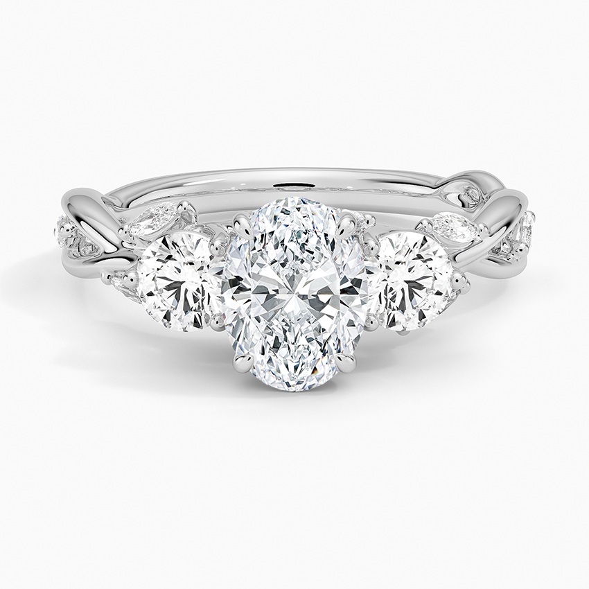 Secret Garden Three Stone Diamond Ring