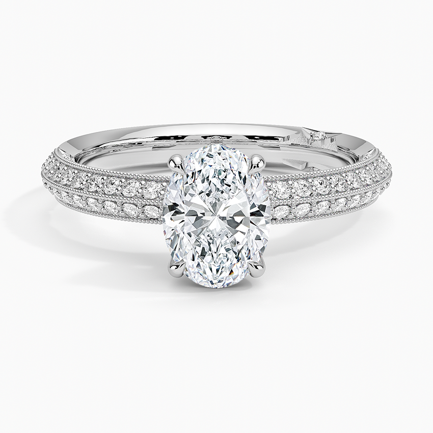 Tacori Sculpted Crescent Knife Edge Diamond Ring