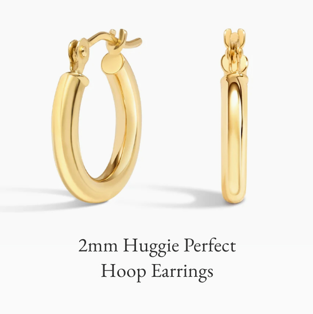 2mm Huggie Perfect Hoop Earrings