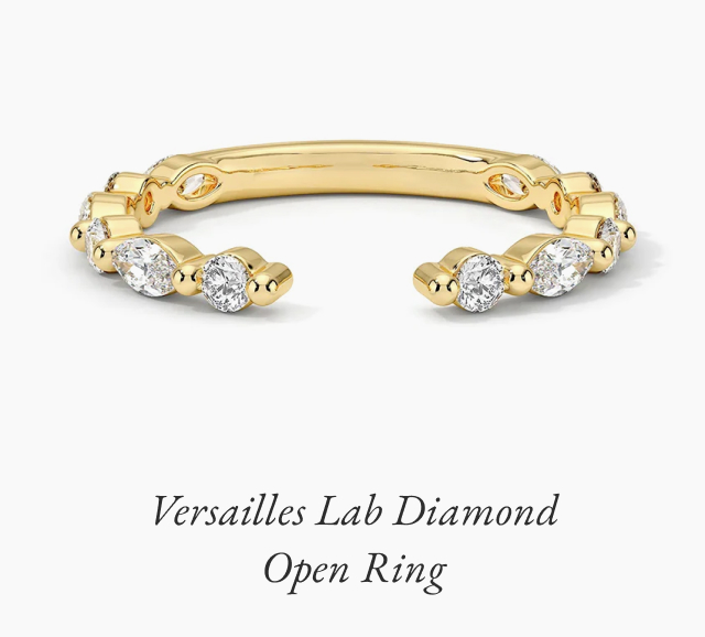 Versailles Lab Diamond Open Ring