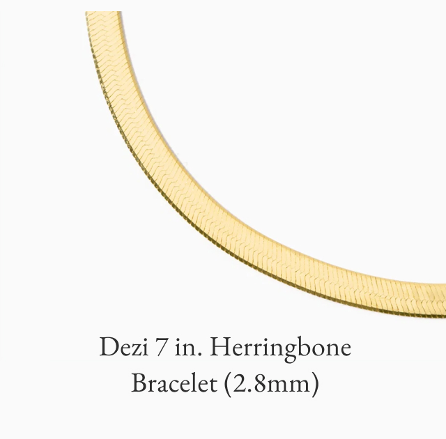 Dezi 7 in. Herringbone Bracelet 