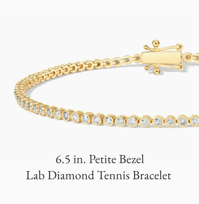 6.5 in. Petite Bezel Lab Diamond Tennis Bracelet