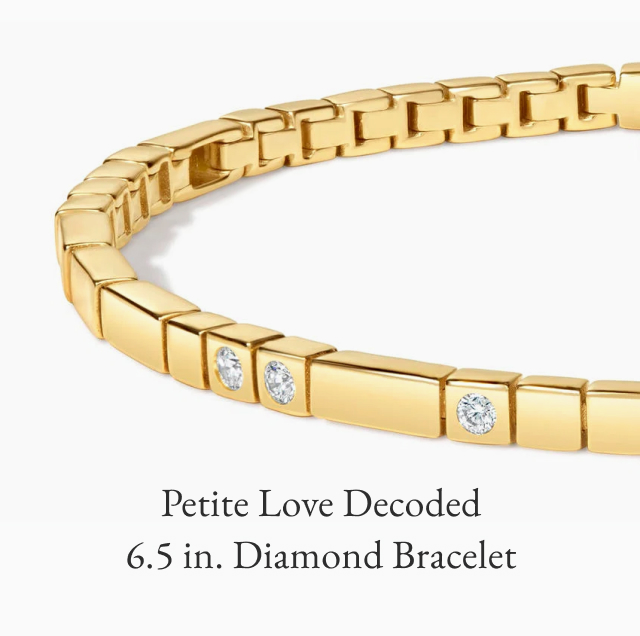 Petite Love Decoded 6.5 in. Diamond Bracelet