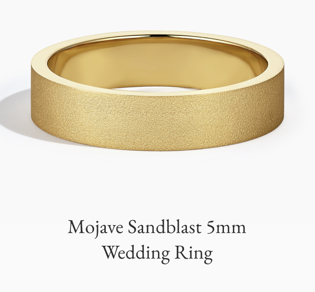 Mojave Sandblast 5mm Wedding Ring