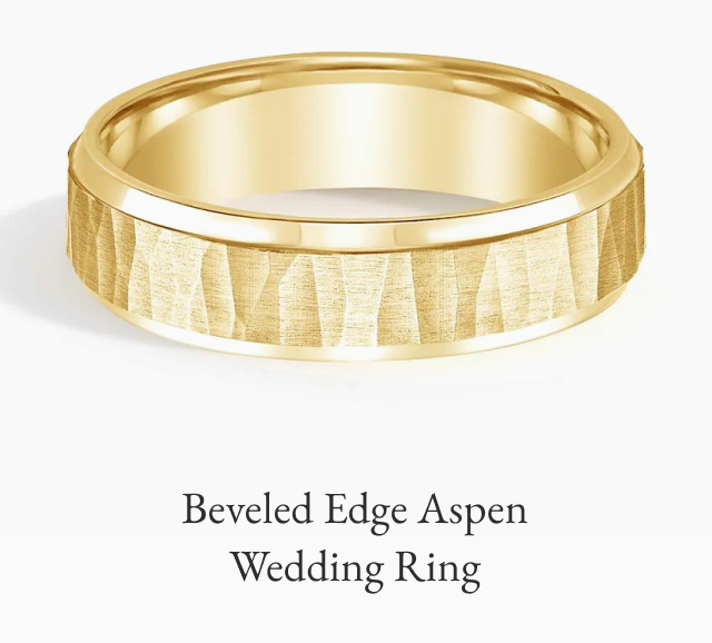 Beveled Edge Aspen 5.5mm Wedding Ring