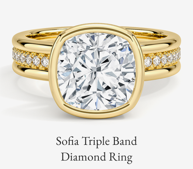 Sofia Triple Band Diamond Ring