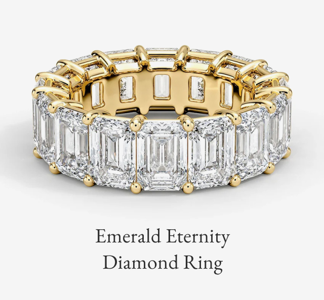 Emerald Eternity Diamond Ring 