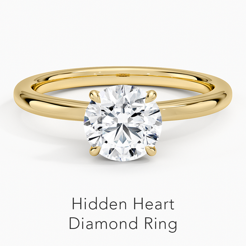 Hidden Heart Diamond Ring