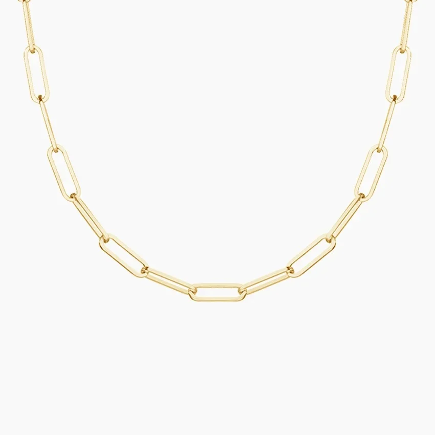 Devon 18 in. Paperclip Chain Necklace 