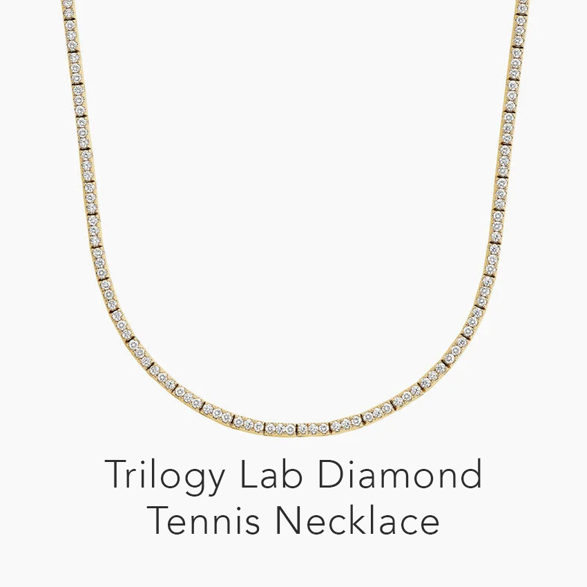 Trilogy 16 in. Lab Diamond Tennis Necklace
