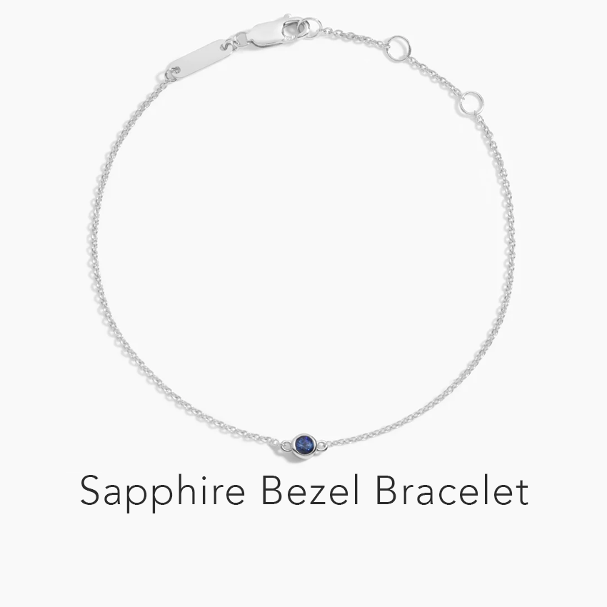 Sapphire Bezel Bracelet