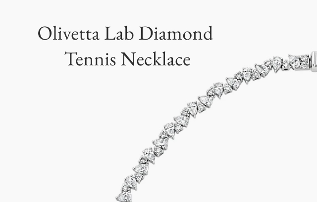Olivetta Lab Diamond Tennis Necklace