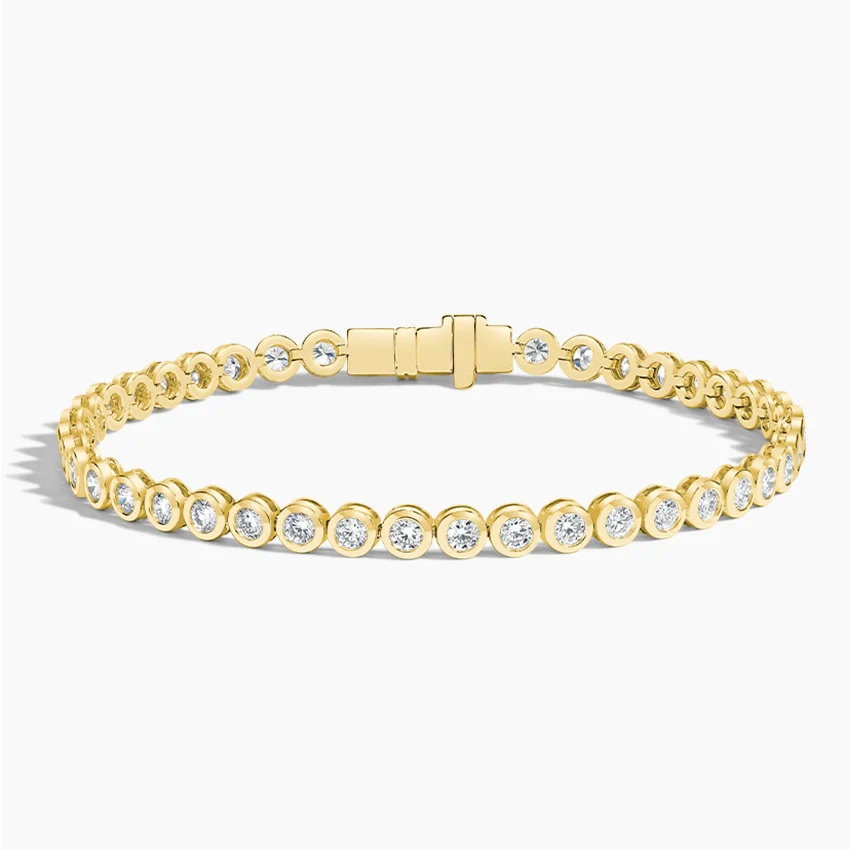 Bezel Lab Diamond Tennis Bracelet