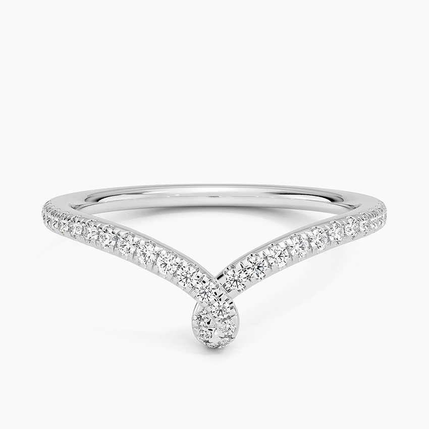 Entwined Diamond Contour Ring