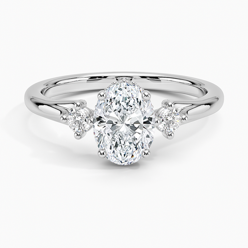 Floating Three Stone Diamond Ring