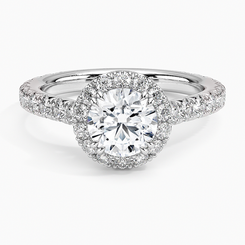 Luxe Sienna Halo Diamond Ring