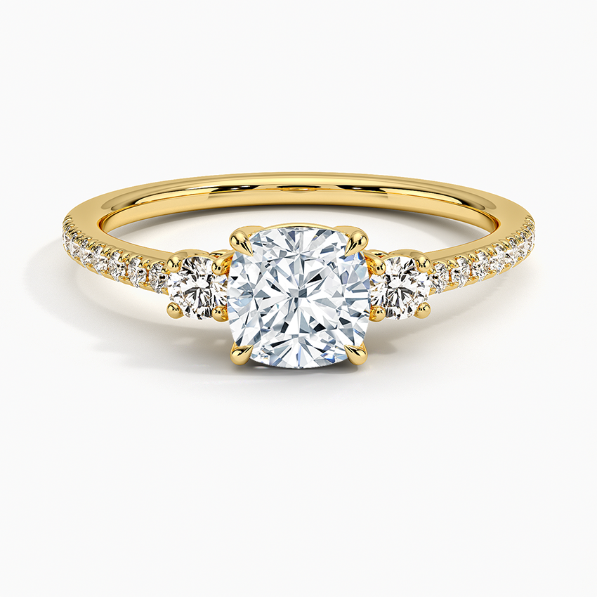 Lyra Three Stone Diamond Ring