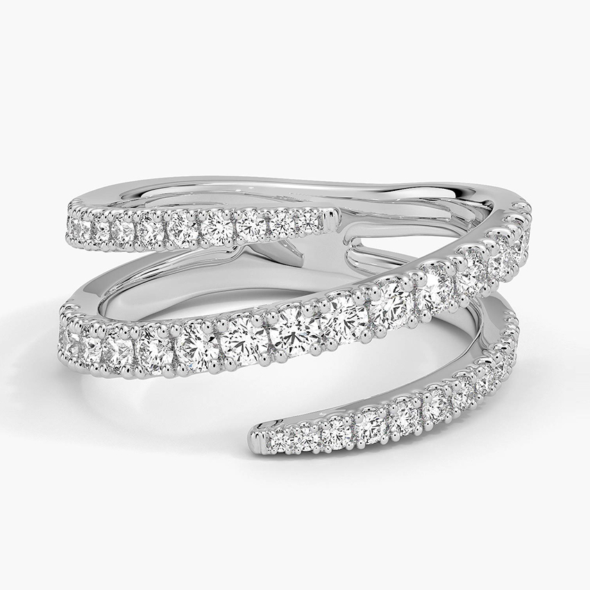 Sonya Lab Diamond Spiral Wrap Ring