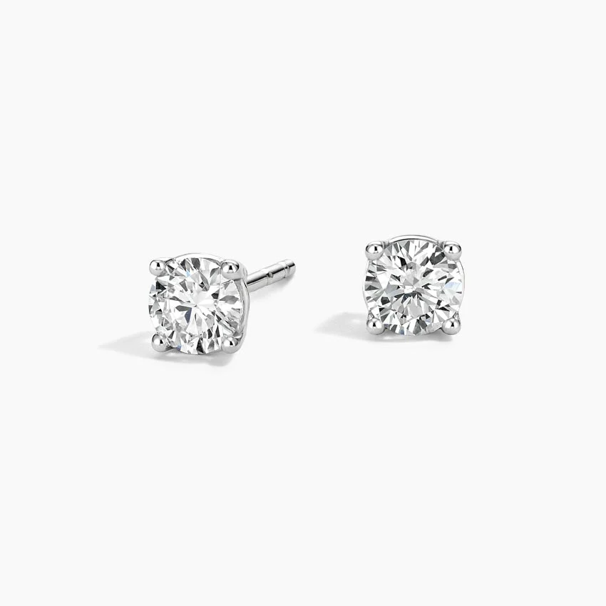 Perfect 4-Prong Lab Diamond Stud Earrings