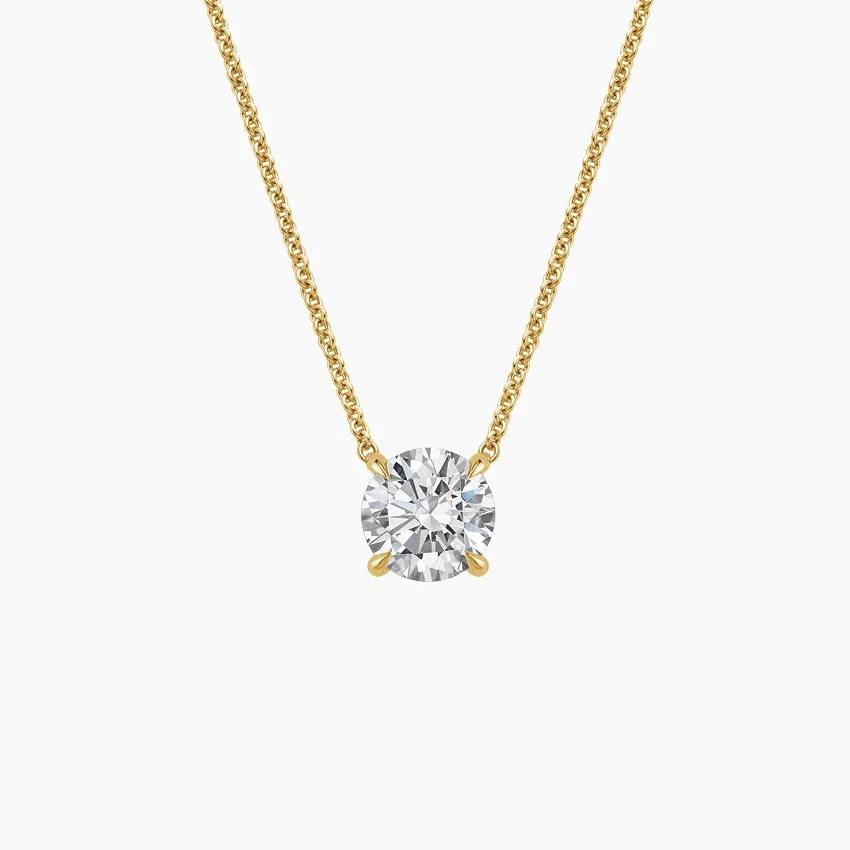 Perfect Solitaire Diamond Pendant 