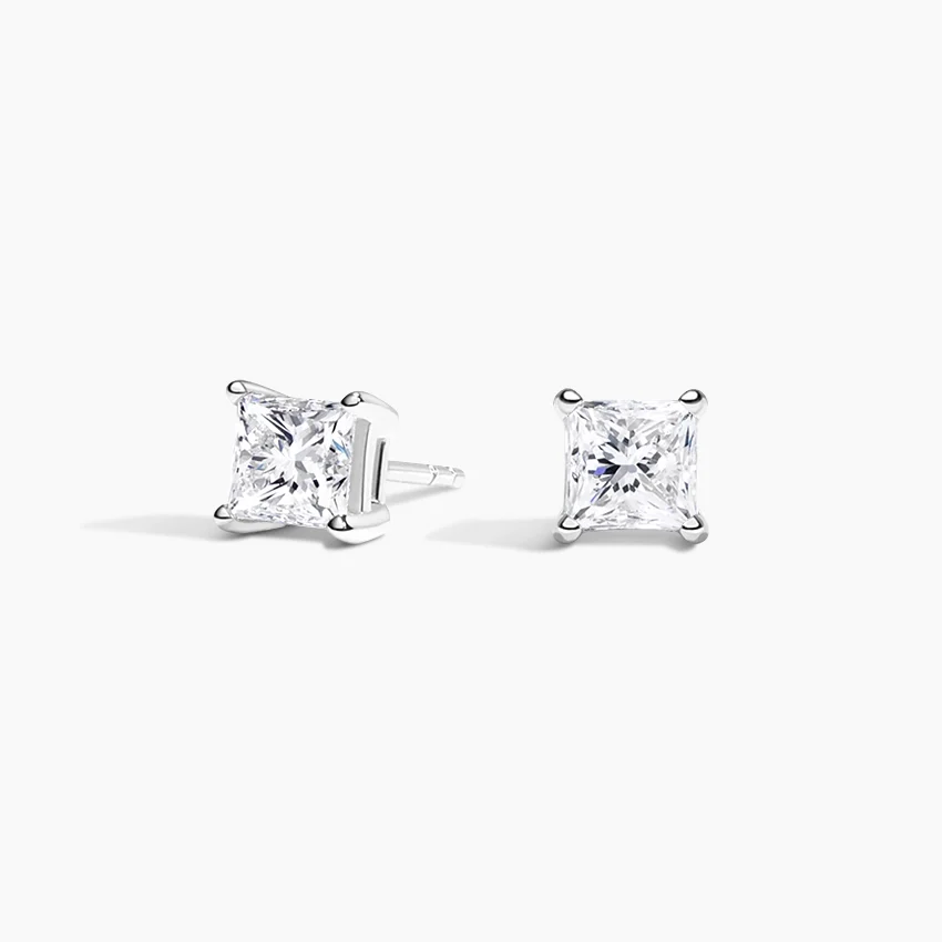 Princess Diamond Stud Earrings