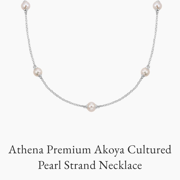 Athena Premium Akoya Cultured Pearl Strand Necklace