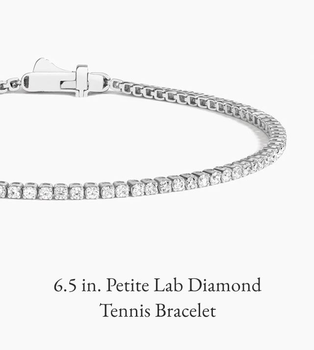 6.5 in. Petite Lab Diamond Tennis Bracelet