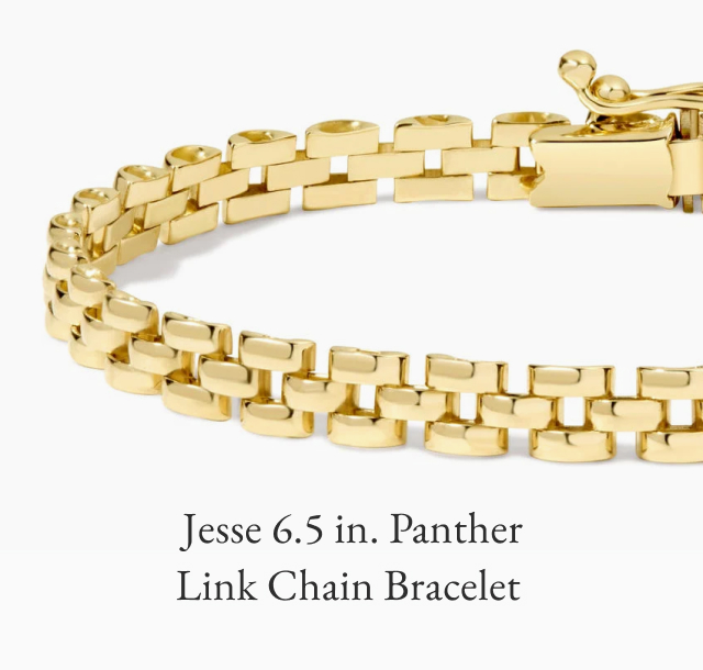 Jesse 6.5 in. Panther Link Chain Bracelet 