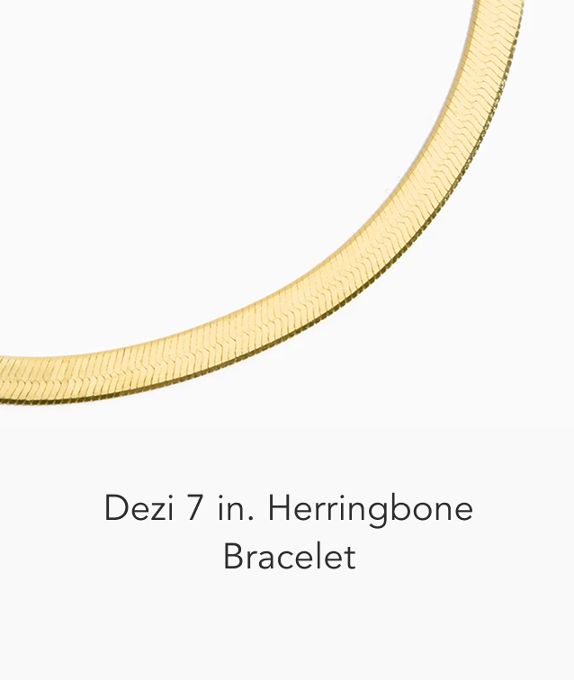 Dezi 7 in. Herringbone Bracelet 
