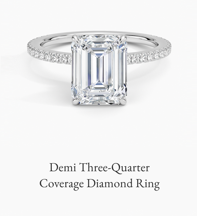 Demi Three-Quarter Coverage Diamond Ring