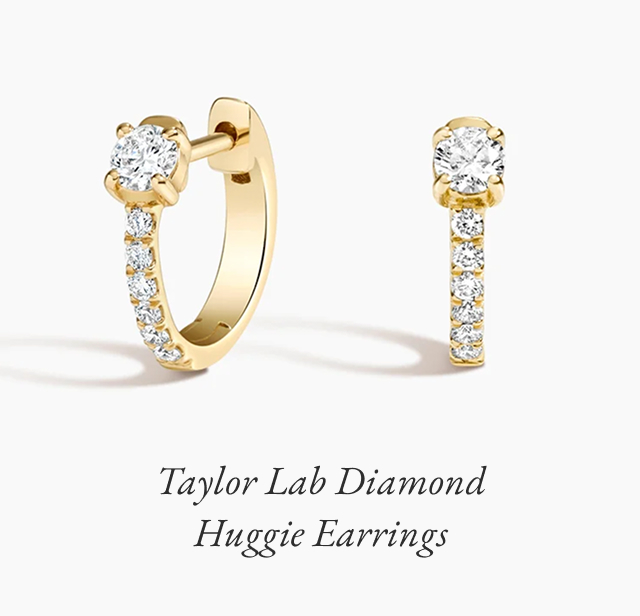 Taylor Lab Diamond Huggie Earrings 