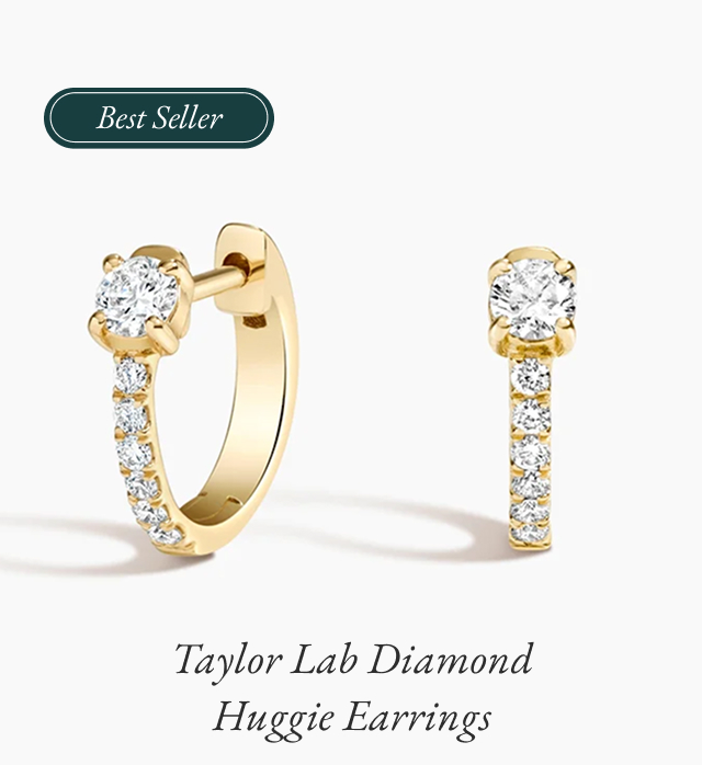 Taylor Lab Diamond Huggie Earrings 