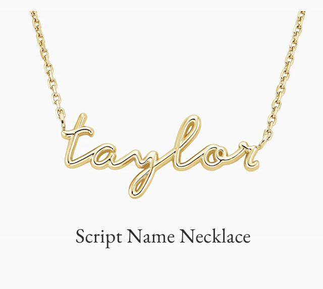 Script Name Necklace