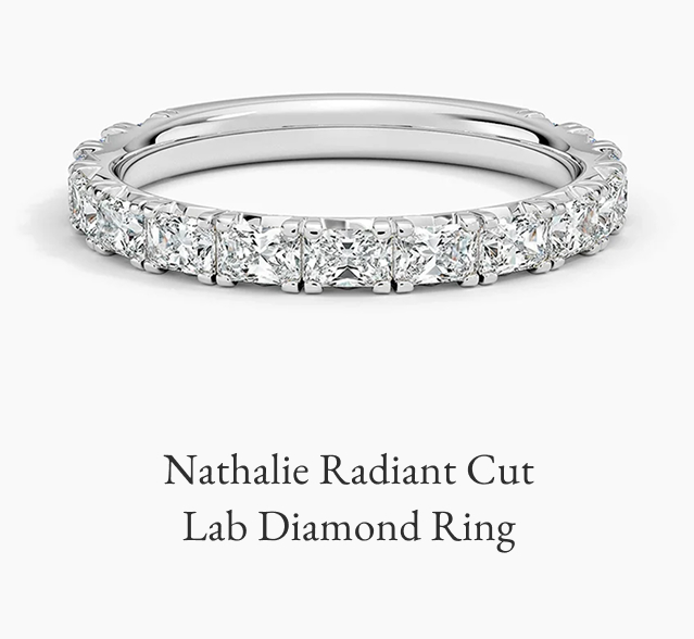 Nathalie Radiant Cut Lab Diamond Ring