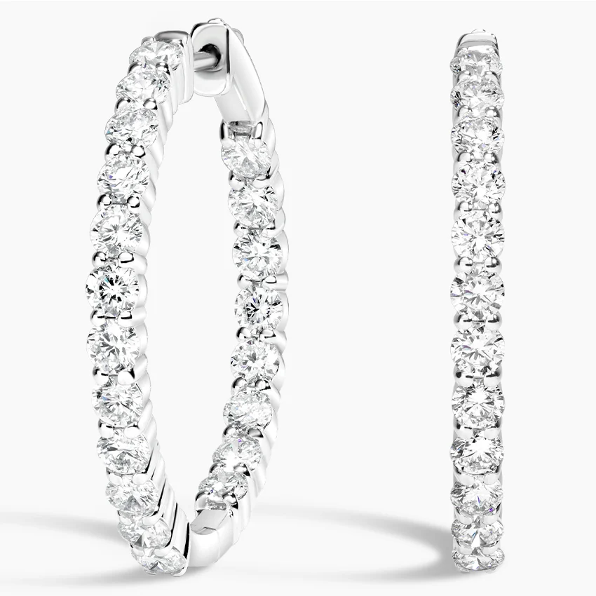 Alisha Lab Grown Diamond Hoop Earrings