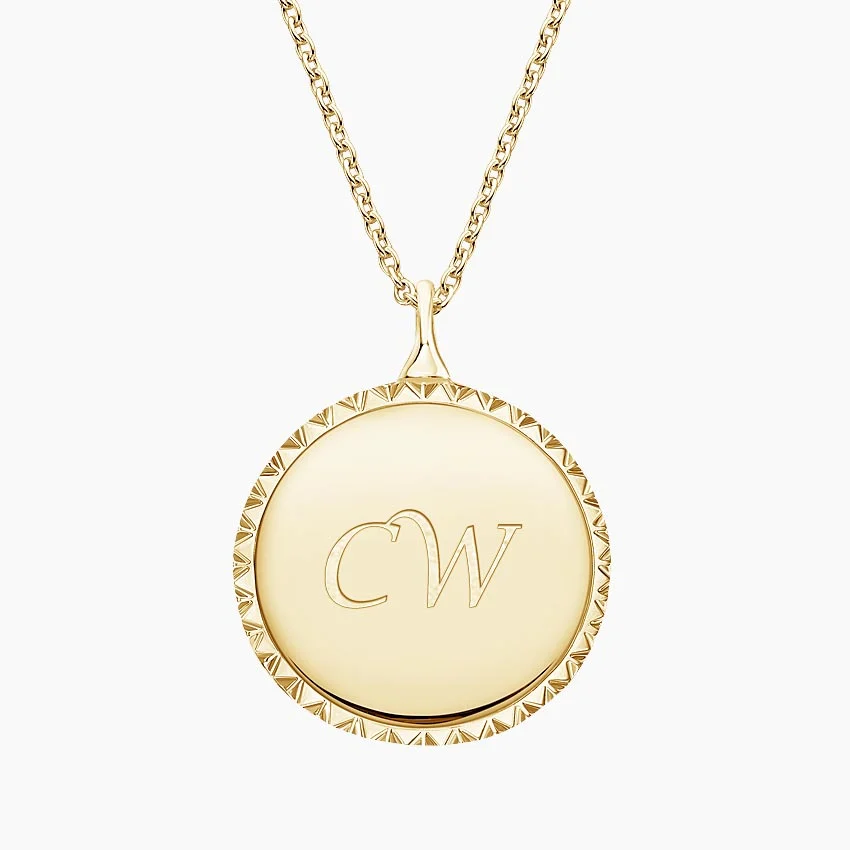 Engravable Medallion Necklace